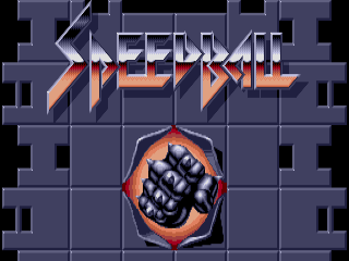 Speedball title screen for Amiga